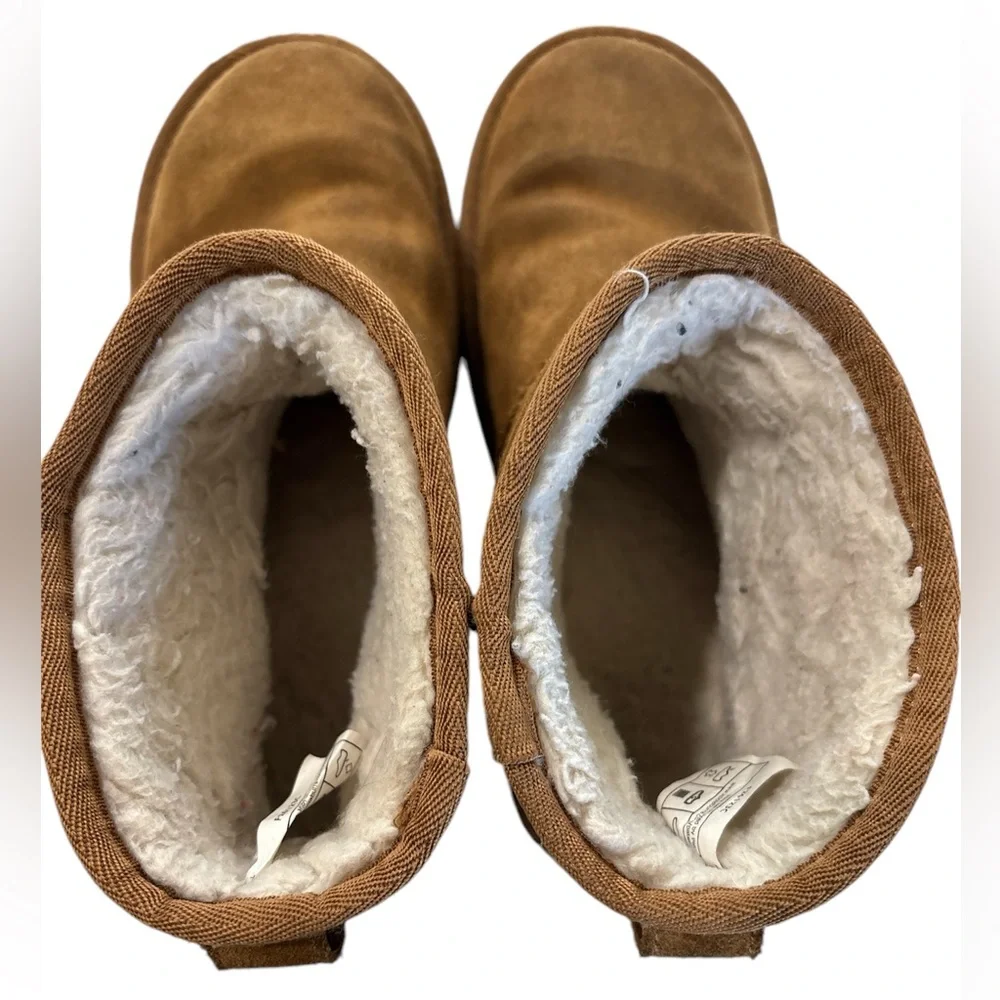 UGG KOOLABURRA Koola Mini Short Boot - Chestnut Size 6 Shearling Boho